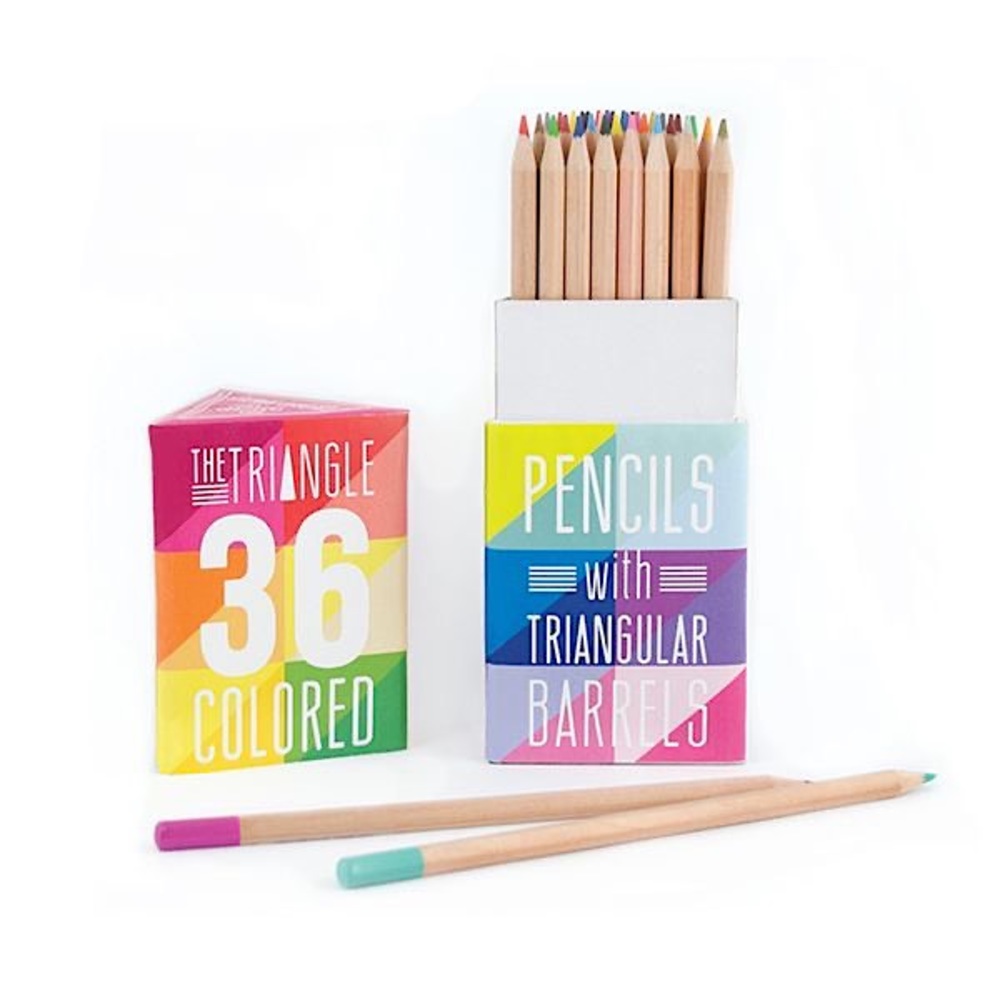 The Triangle Colored Pencils Pack of 36 For Coloring, Art, Drawing 🌈 ✏️ 🖍📝